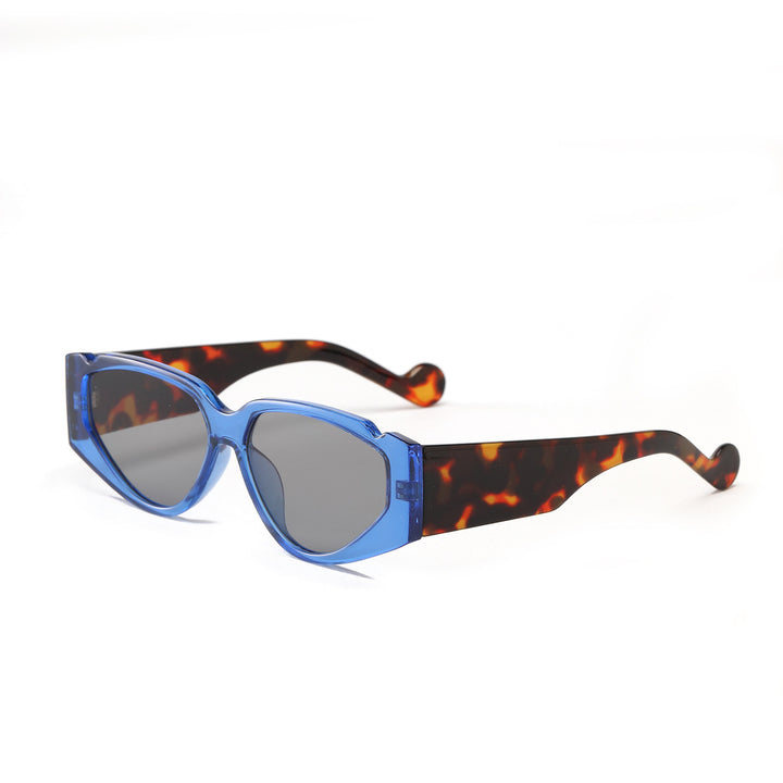 Dame Fashion-solbrille med innovativ ramme og beskyttende UV-beskyttelse Luvikno
