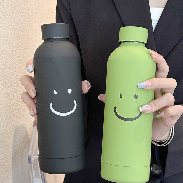 Damen Isolierflasche med innovativt smilmotiv Luvikno