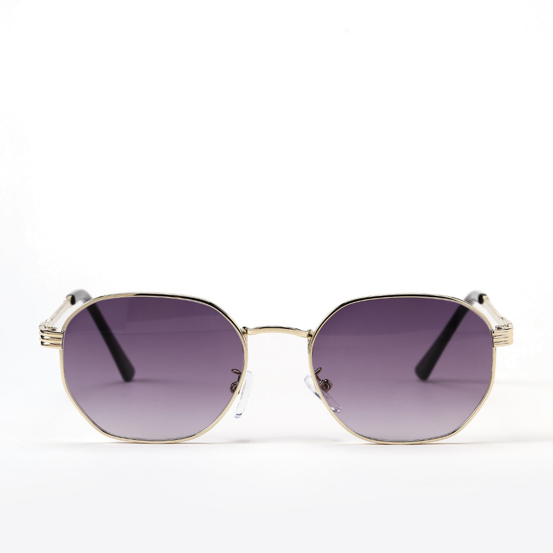 Dame moterik solbrille med ramme i høy kvalitet av metall og elegante linser Luvikno
