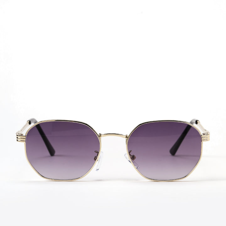 Dame moterik solbrille med ramme i høy kvalitet av metall og elegante linser Luvikno