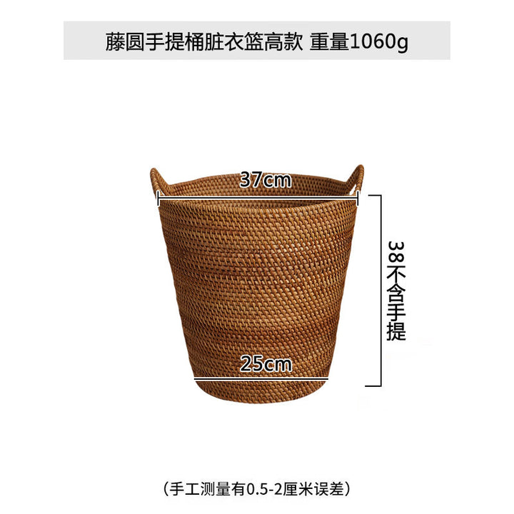 Damer Elegant håndfl woven kurv med praktiske håndtak Luvikno