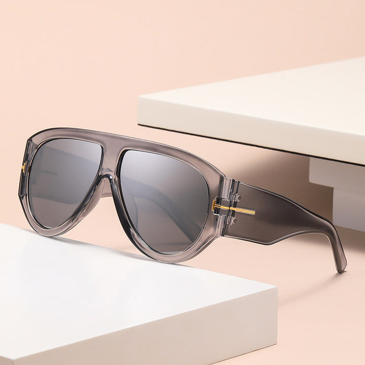 Oversized UV400 Aviator Solbriller Luvikno
