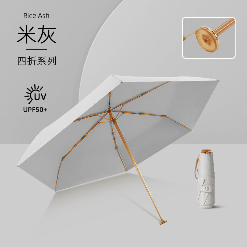 Damer UV-beskyttelsesparaply med elegant vindbeskyttelse Luvikno