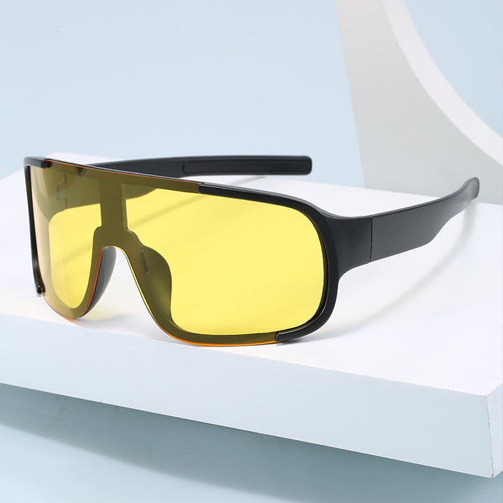 Damen moteriktig sportssolbrille med bred UV-beskyttelse Luvikno