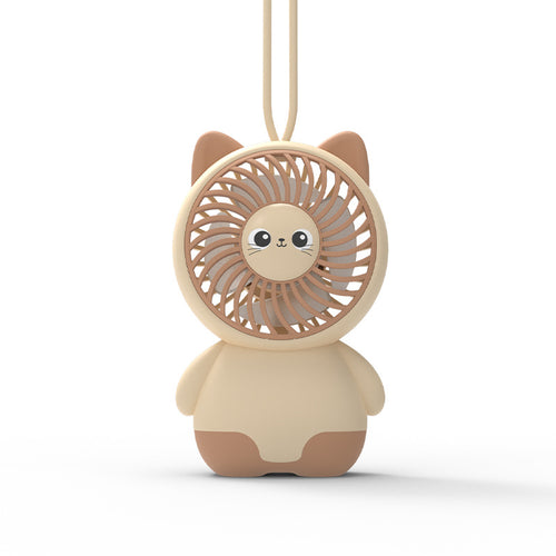 Kvinnenes bærbare handy mini vifte i kreativ kattedesign Skanto