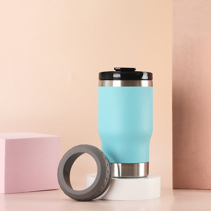 Dame Isolert Kaffeekopp med rutsjsikker silikonunderlag Luvikno