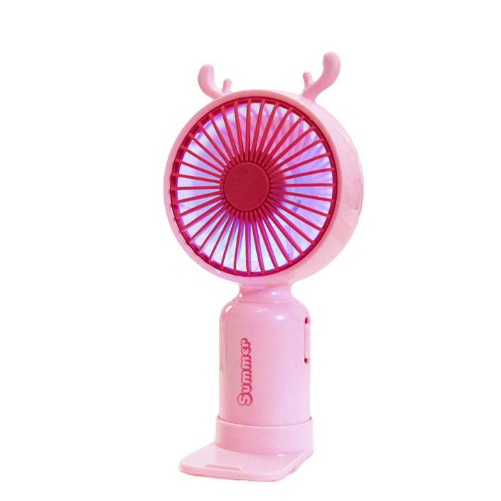 Bærbar Mini Usb Vifte med Søte Antenne Luvikno