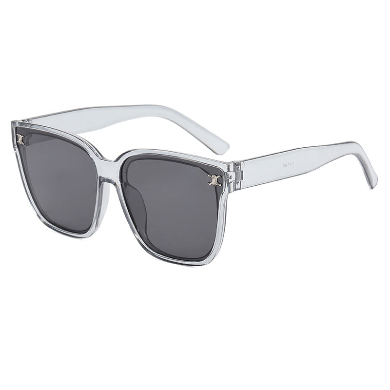 Dame moteriktig oversized solbrille med rhombiske glass Luvikno