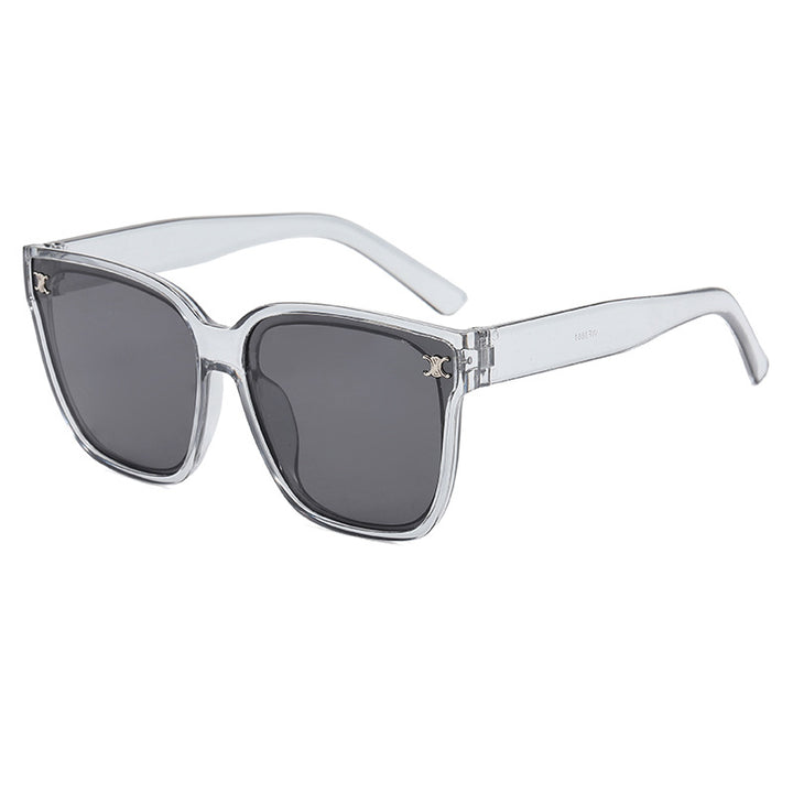 Dame moteriktig oversized solbrille med rhombiske glass Luvikno