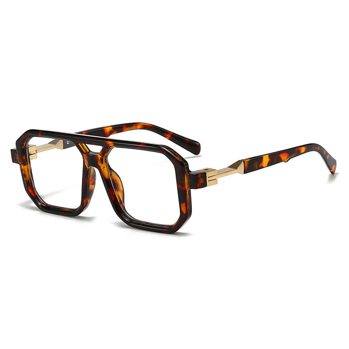 Dame stilige oversized solbriller med geometrisk ramme Luvikno