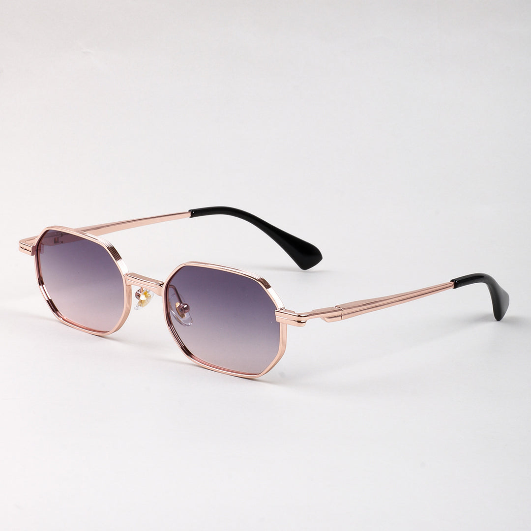 Dame Design solbrille i moderne, åttekantet stil Luvikno