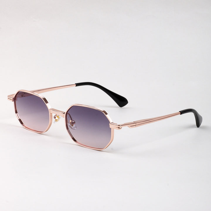 Dame Design solbrille i moderne, åttekantet stil Luvikno