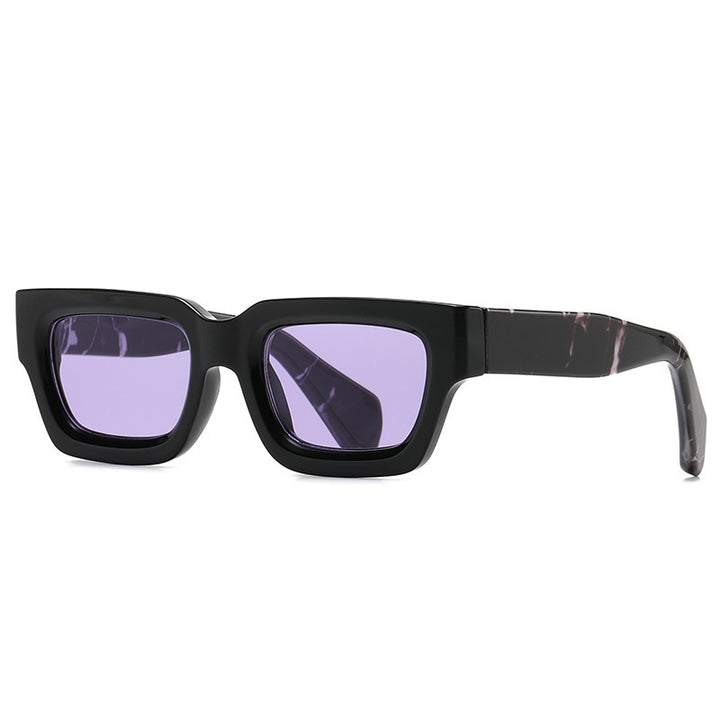 Dame oversized solbriller i moderne, kantete design Luvikno