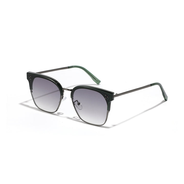 Dame moteriktig solbrille med markant design og kontrastfylt ramme Luvikno