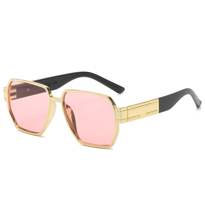 Dame moderne Oversized-solbriller med asymmetrisk ramme Luvikno