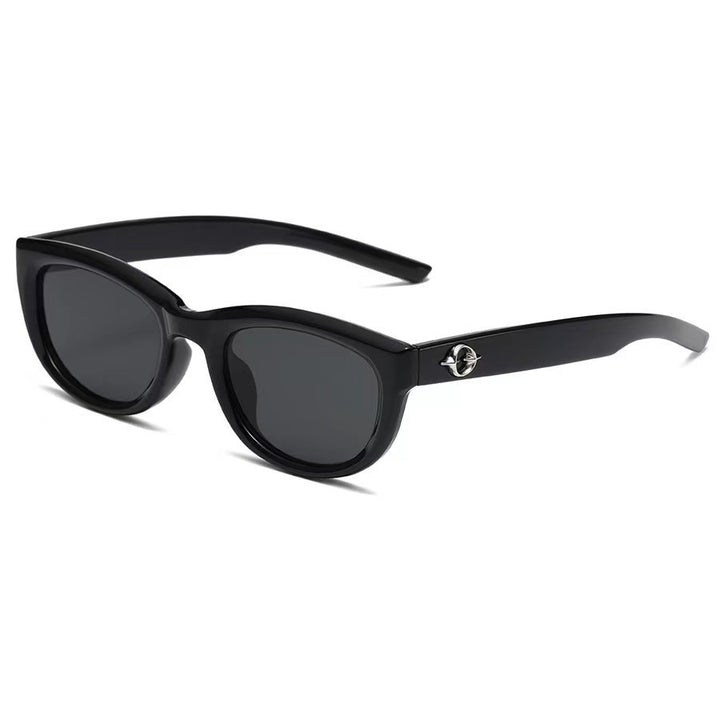 Dame moter Cat-Eye solbrille med robust ramme Luvikno