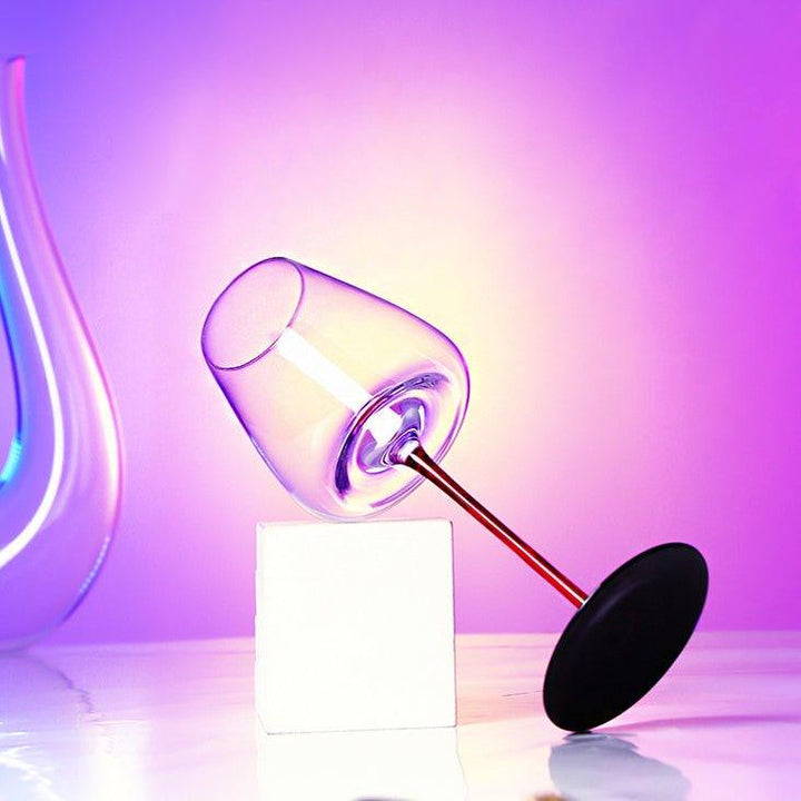 Krystallglass Rød Stilk Burgunder Glass | Luvikno