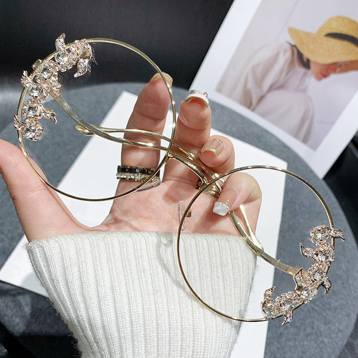 Dame Fashion-solbriller med eksklusiv design og glitrende accenter Luvikno