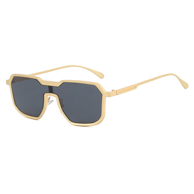 Dame ekstravagant geometrisk solbrille med beskyttende UV-filter Luvikno