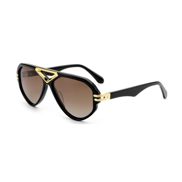 Damer elegant solbrille med markant ramme Luvikno