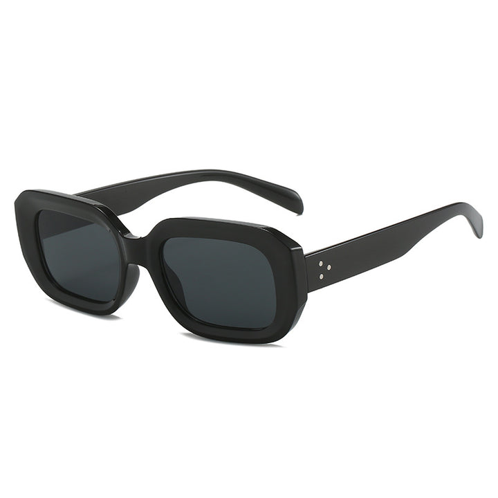 Dame oversized firkantet solbrille med trendy design Luvikno