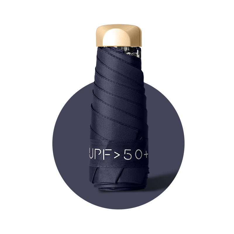 Kvinne UV-beskyttende sammenleggbar paraply med innovativt design Luvikno