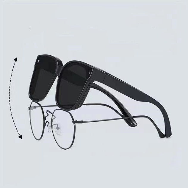 Dame moterisk solbrille i moderne rammedesign Luvikno