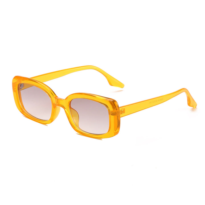 Dame stor kvadratisk solbrille med moderne ramme og UV-beskyttelse Luvikno
