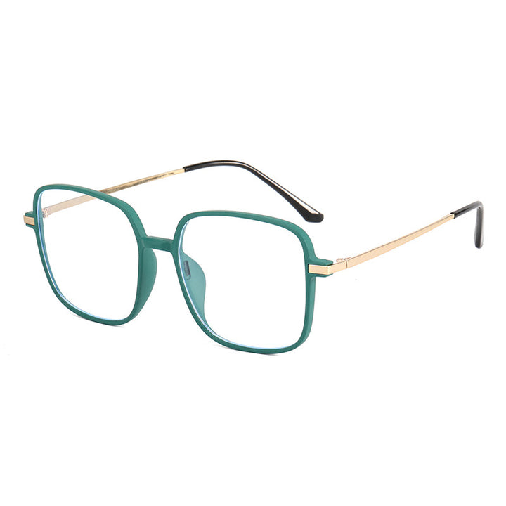 Dame kvadratisk designbrille med filigran metallramme Luvikno
