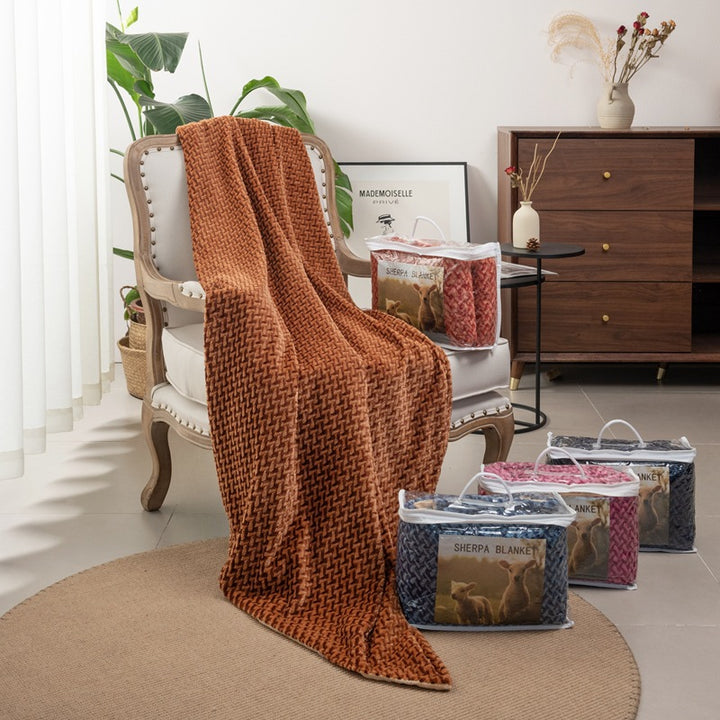 Damer myk og koselig mikrofiber-pledd Luvikno