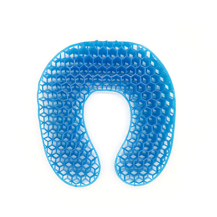 Unisex nan ergonomisk U-formet gel nakkepute med bikake struktur Luvikno