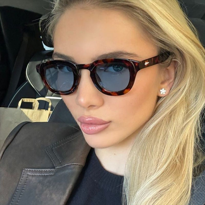 Dame stilige Cat-Eye solbriller med elegant ramme og polariserte linser Luvikno