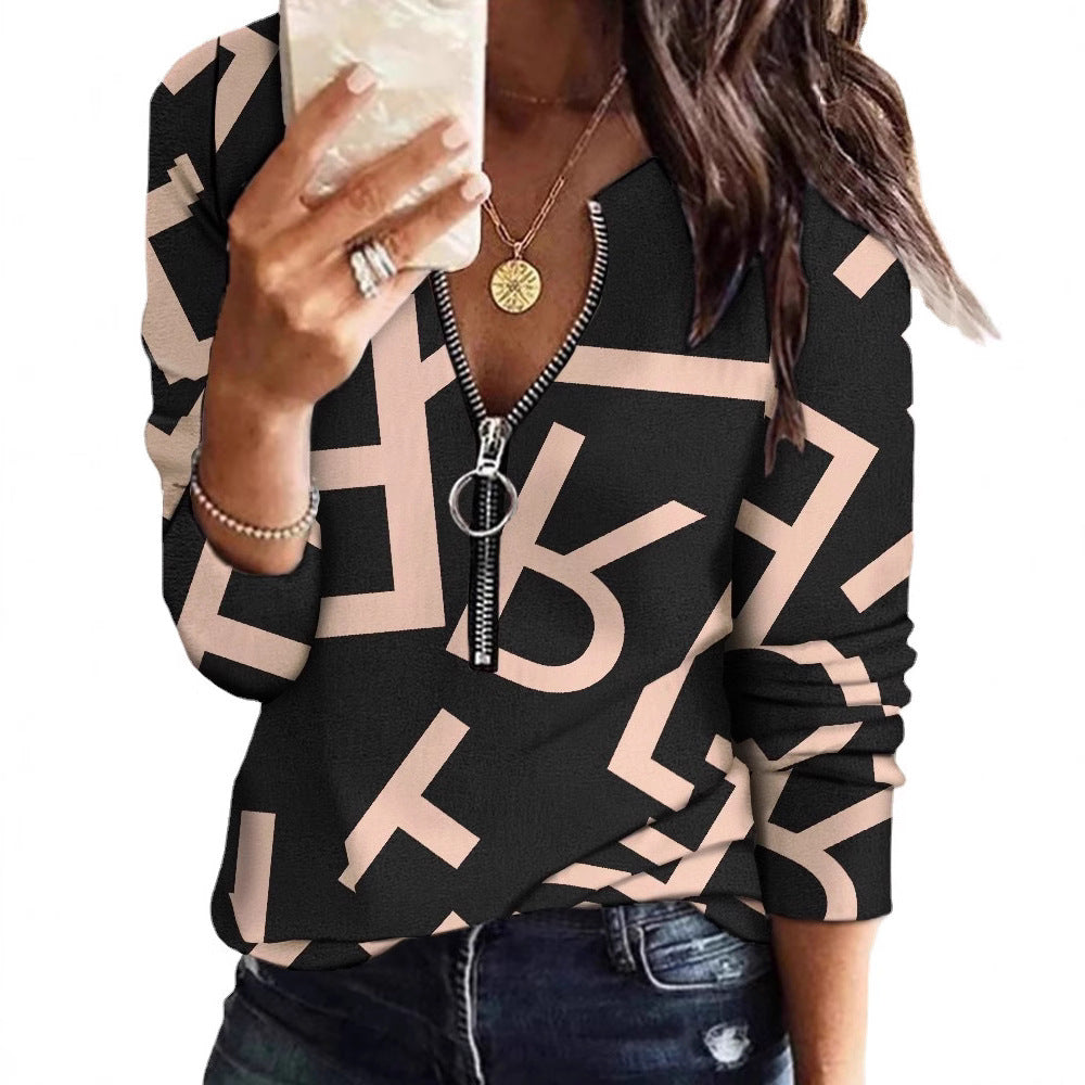 Luvik | Naisten muodikas paita kätevällä vetoketjulla