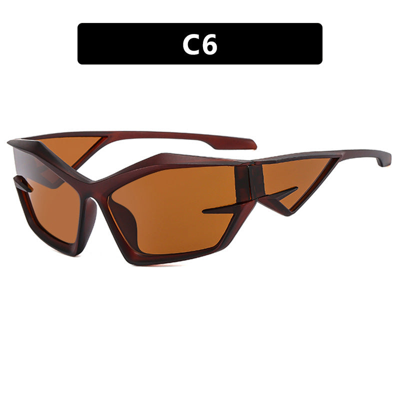 Dame sporty solbriller i dynamisk design Luvikno