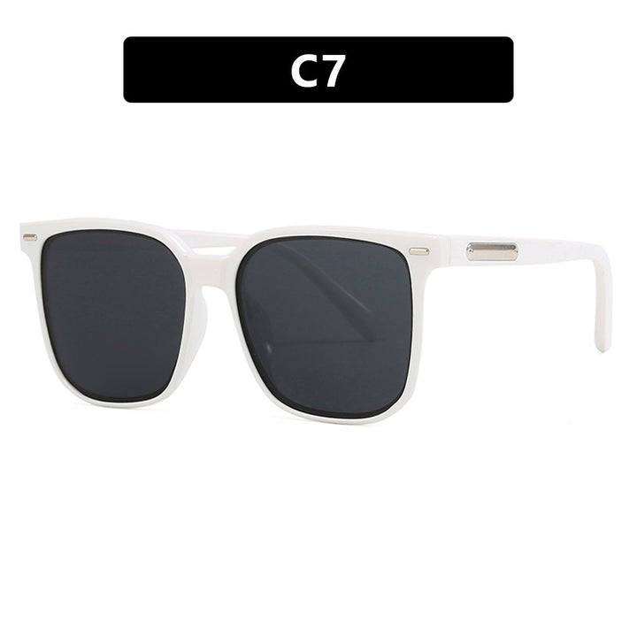 Dame firkantet solbrille med robust ramme og polarisert glass Luvikno