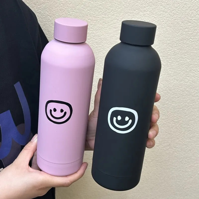 Dame-isoleringsflaske med kreativt Smiley-design Luvikno