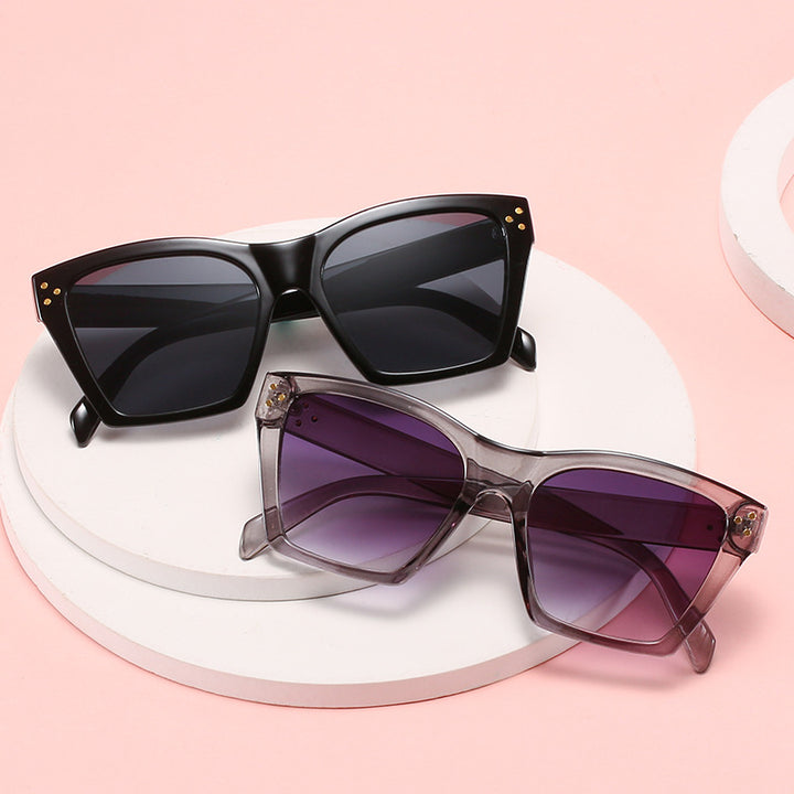 Dame stor moteriktig solbrille Luvikno