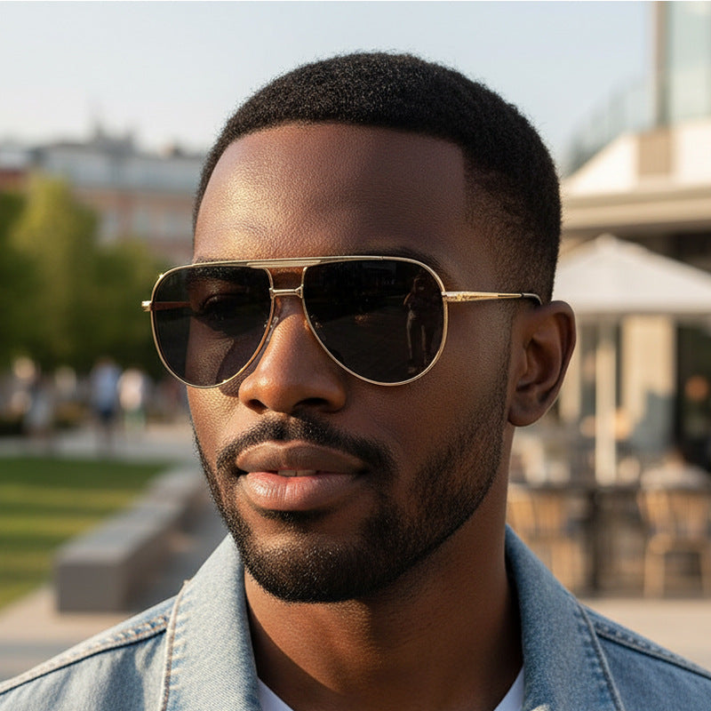 Dame solbrille i elegant pilotdesign Luvikno