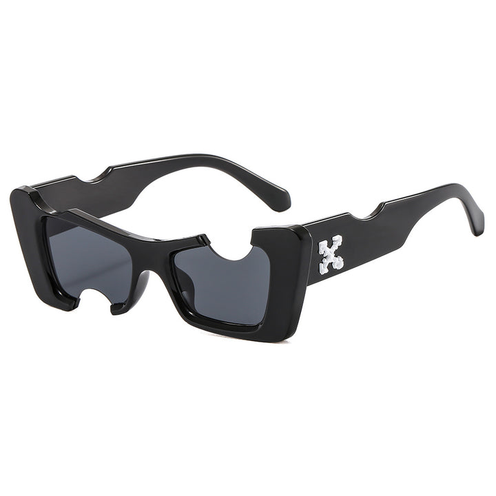 Dame futuristisk designer solbrille Luvikno