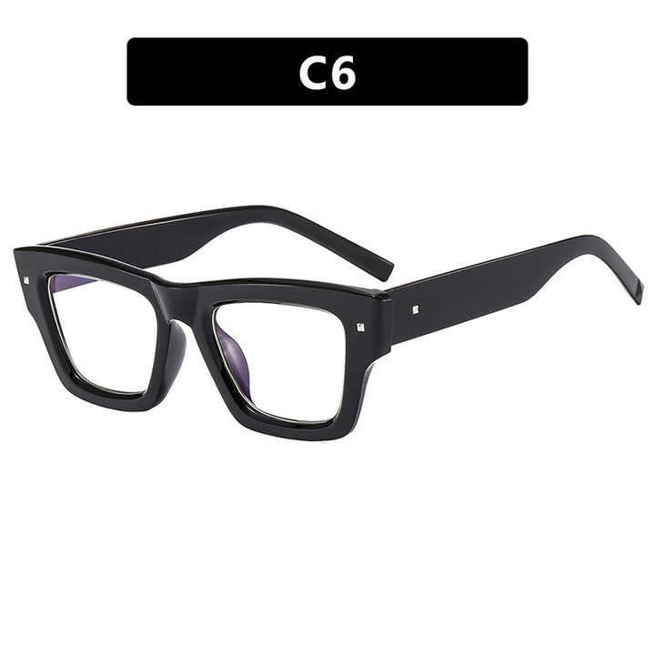 Dame trendy solbrille med firkantet ramme og UV-beskyttelse Luvikno
