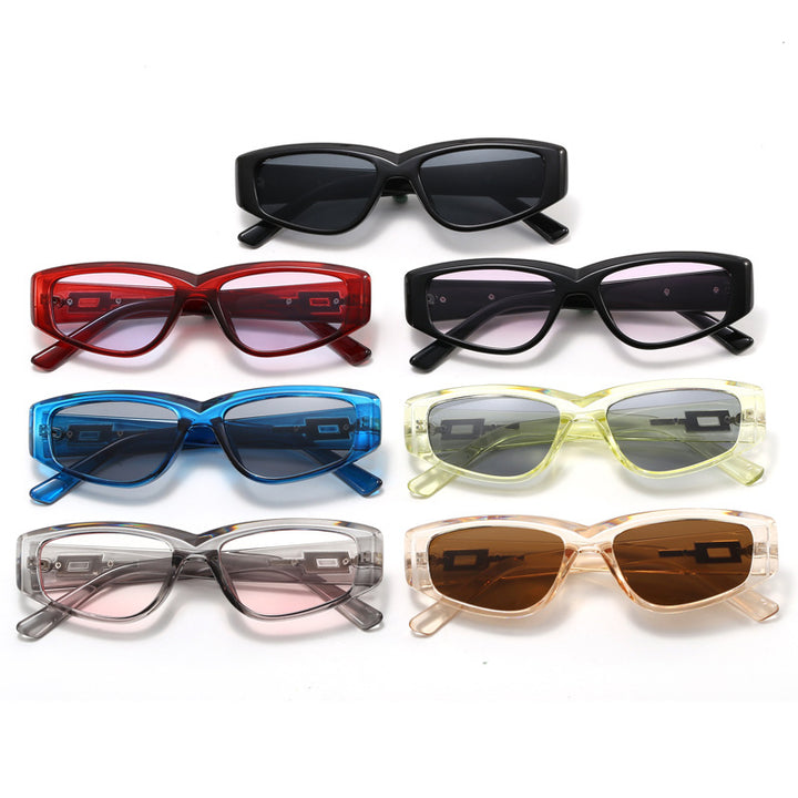 Dame fashion solbrille med elegant rammedekor Luvikno
