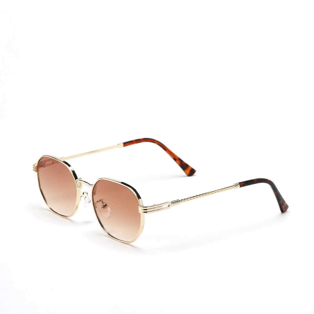 Dame moterik solbrille med ramme i høy kvalitet av metall og elegante linser Luvikno