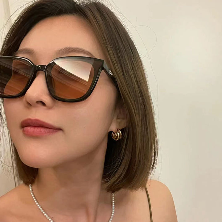 Dame Cat-Eye Design solbrille med beskyttende UV-filter Luvikno