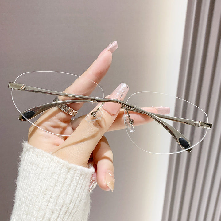 Dame Cat-Eye solbriller med unikt design Luvikno