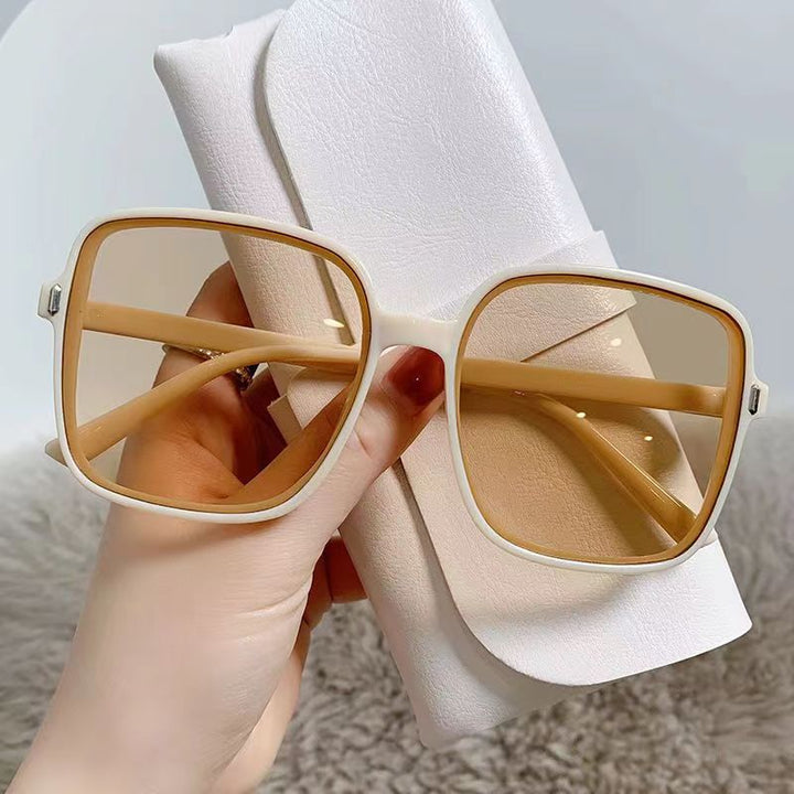 Dame kvadratisk oversized solbrille med integrert UV-beskyttelse Luvikno