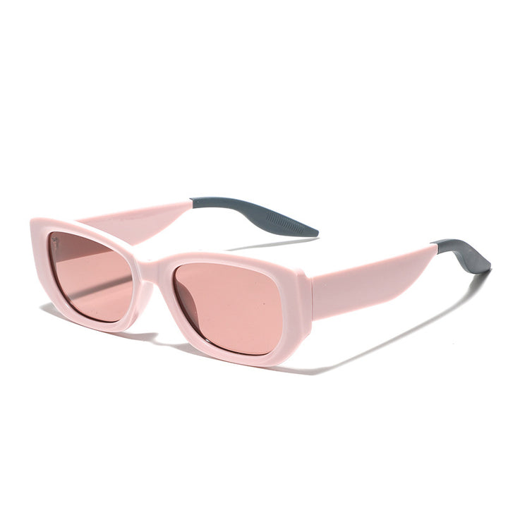 Dame fashionable luksus solbrille med kantet design Luvikno