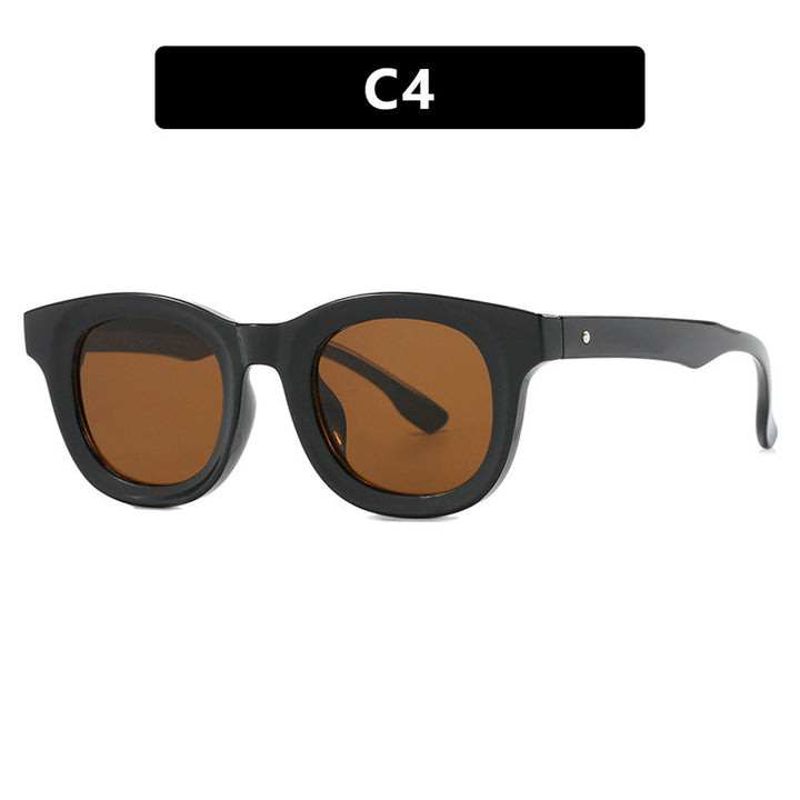 Dame trendy oversized solbriller med markant design Luvikno