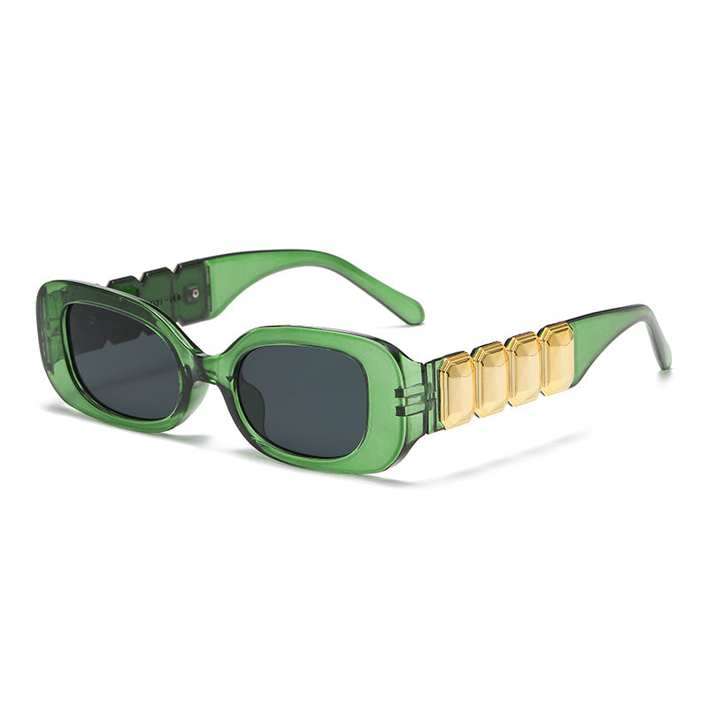 Dame mote solbrille med glamorøs ramme Luvikno