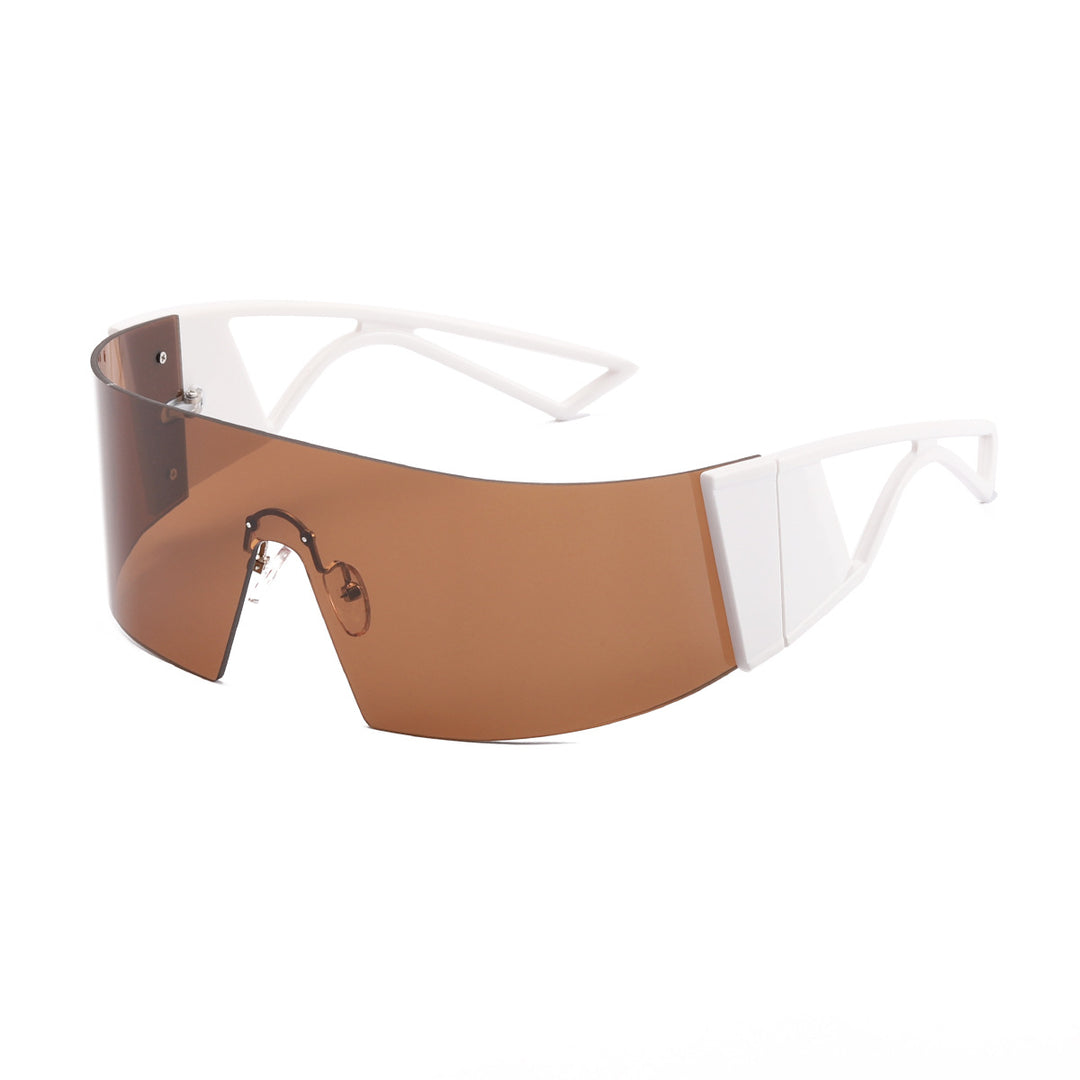 Dame sporty solbriller i futuristisk design Luvikno