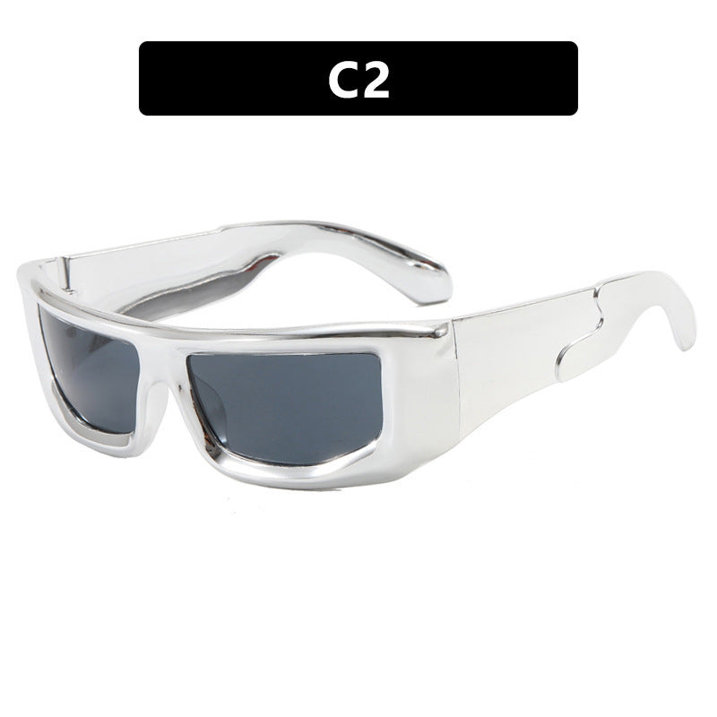 Dame sporty solbriller med stilfull metallramme Luvikno